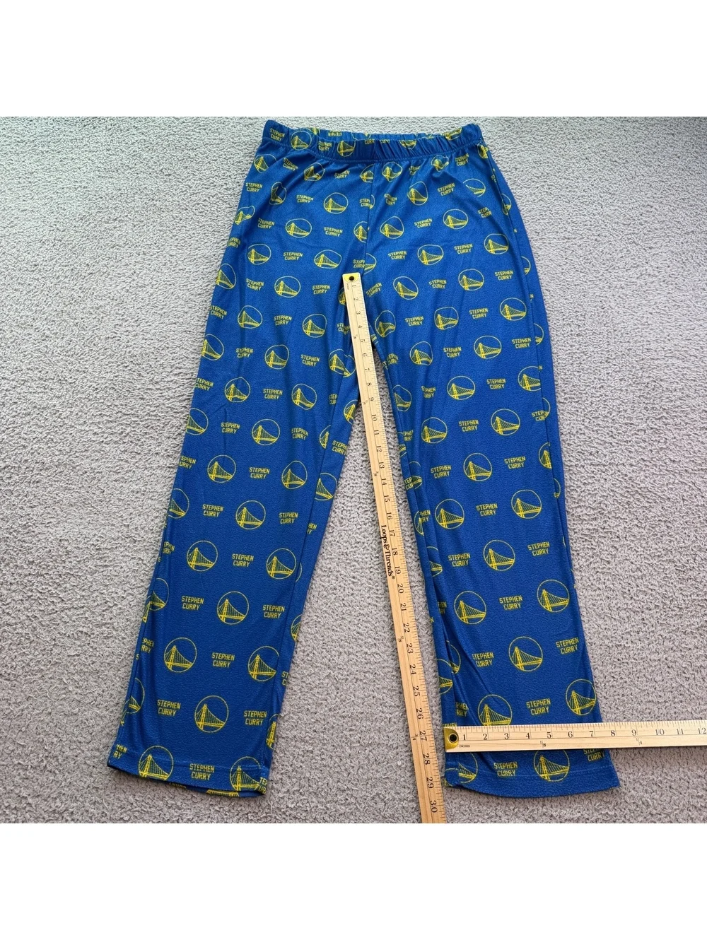NBA Stephen Curry Golden State Warriors AOP Sleep Lounge Pajama Pants Blue Men M